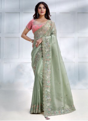 Wonderous Banarasi Silk Engagement Designer Saree