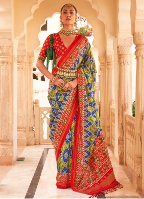 Zari Tussar Silk Classic Saree in Multi Colour